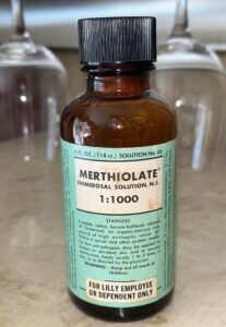 Presentaci&oacute;n comercial de tiomersal (mertiolate)