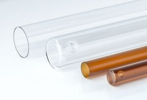 Muestras de vidrio borosilicato o vidrio Schott