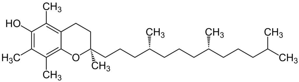 La forma alfa-tocoferol RRR de la vitamina E