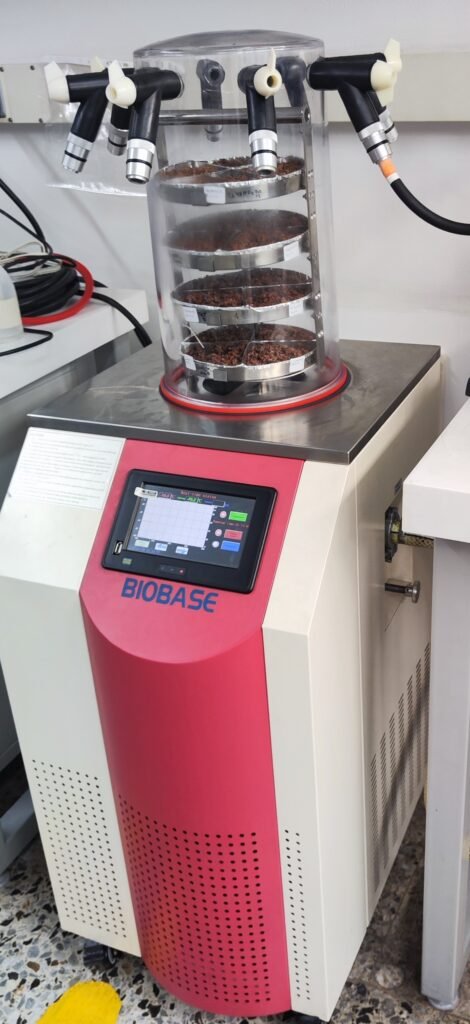 Modelo de liofilizador de laboratorio