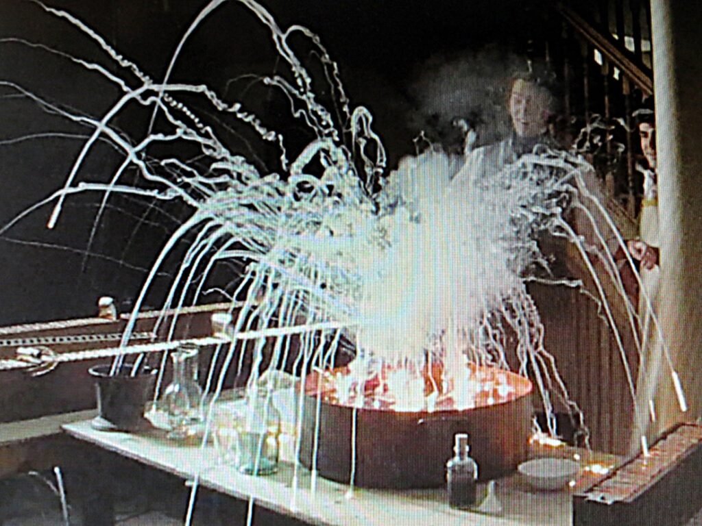 Reproducción de uno de los experimentos de Davy