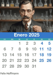 Calendario químico 2025 - enero