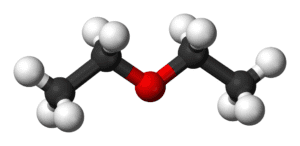 Estructura 3D del dietil eter